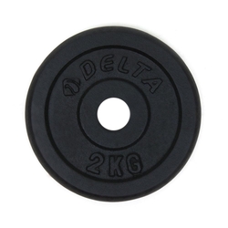 Delta 2 Adet Siyah Döküm Plaka Çiftli Ağırlık Flanş