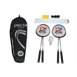 Delta 4 Badminton Raketi 3 Badminton Topu File & Demir Full Set