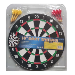 Delta Dart Seti 38 cm (15 İnç) + 6 Dart Oku (6 Gr) Hedef Tahtası