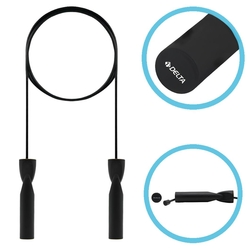 Delta Rulmanlı Uzunluğu Ayarlanabilir Siyah Atlama İpi