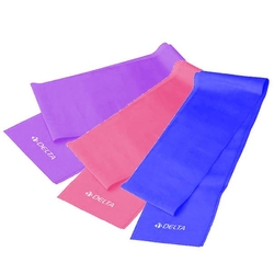 Delta 3 'lü Pilates Bandı 150 Cm x 15 Cm Egzersiz Direnç Lastiği