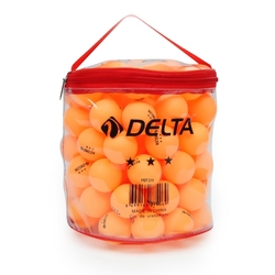 [PNPN-TP-100-XT-PBT211] Delta Çantalı 100 adet Turuncu Masa Tenisi Topu (Pinpon Topu)
