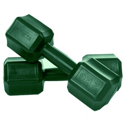 Delta 2 Adet Köşeli Oluklu Plastik Dambıl Ağırlık Seti