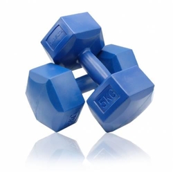 [DME-PLS-5KG-MAV-MDG152] Delta 5 Kg x 2 Adet Köşeli Mavi Plastik Dambıl Ağırlık Seti